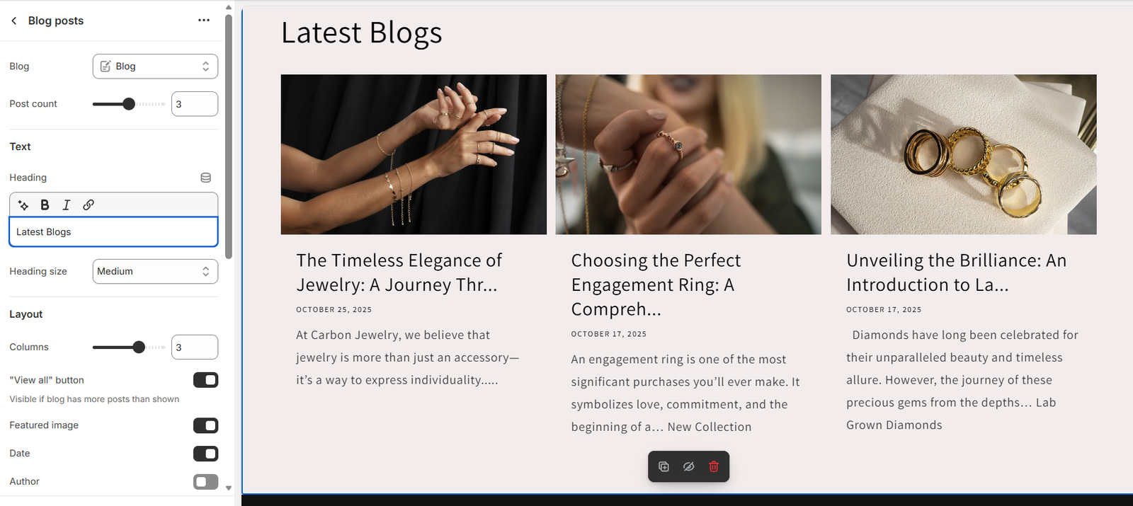 Blog posts